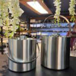 یخدان استیل سایز کوچک درب دار کد 54
